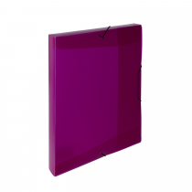 Krabice PP s gumou A4 Opaline magenta