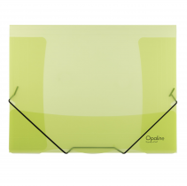 3 flapfolder A4 translucent OPALINE green