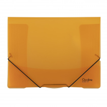 3 flapfolder A4 translucent OPALINE orange