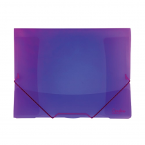 3 flapfolder A4 translucent OPALINE violet