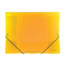 3 flapfolder A4 translucent OPALINE yellow