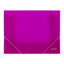 3 flap folder A4 ELECTRA pink
