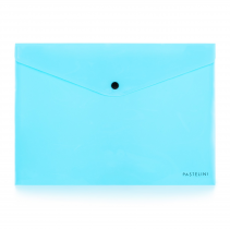 PP Envelope with button A4 Pastelini blue