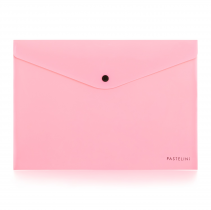 PP Envelope with button A4 Pastelini pink