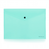 PP Envelope with button A4 Pastelini green