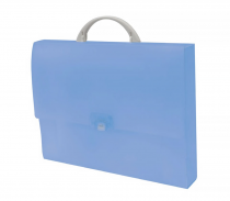 Kufřík PP se zámečkem A4 Opaline Frosty modrá