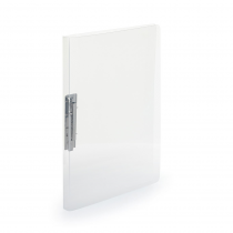 Folder A4 translucent with metal fastener transparent