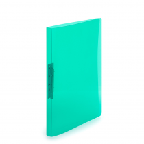 Folder A4 translucent with metal fastener green