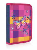 Pencil case filled 1 flap Butterfly