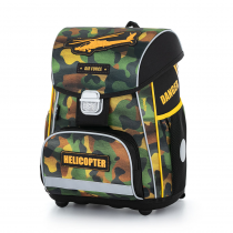 School Backpack PREMIUM Helicopter