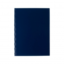 Plastic folder A4 with multiple pockets blue