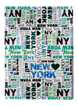 Plastic file A4 SPORO horizontal pockets New York