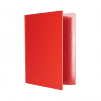 Plastic file A4 SPORO vertical pockets red