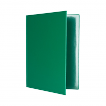 Plastic file A4 SPORO vertical pockets green