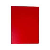 Plastic file A4 SPORO horizontal pockets red