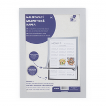 Nalepovací magnetická kapsa A5 stříbrná