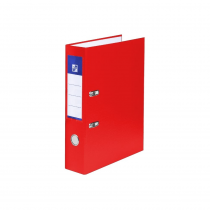 Lever arch file A4 5cm laminated red