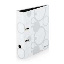 Lever arch file A4 7cm laminated Black and White white