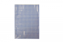 Table-cloth 65x50cm, white-blue checkered pattern