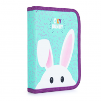 Pencil case unfilled 1 zip/2 flaps Oxy Bunny