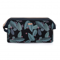 Cosmetic bag big Dark leaves