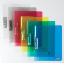Folder translucent A4 with metal fastener assort