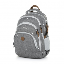 School backpack OXY Scooler grey triangel