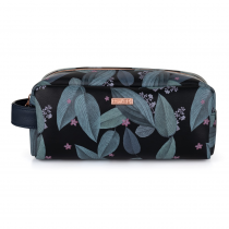 Cosmetic bag small Dark leaves