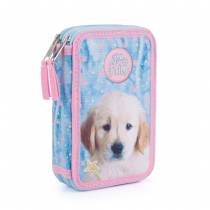 Pencil case unfilled double dog