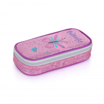 Pencil pouch komfort Butterfly glitter